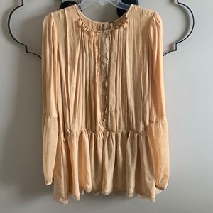 Yellow-Gold Free People Tunic Size Small